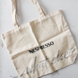 New Nespresso "What else" organic Cotton TOTE Bag - NEW